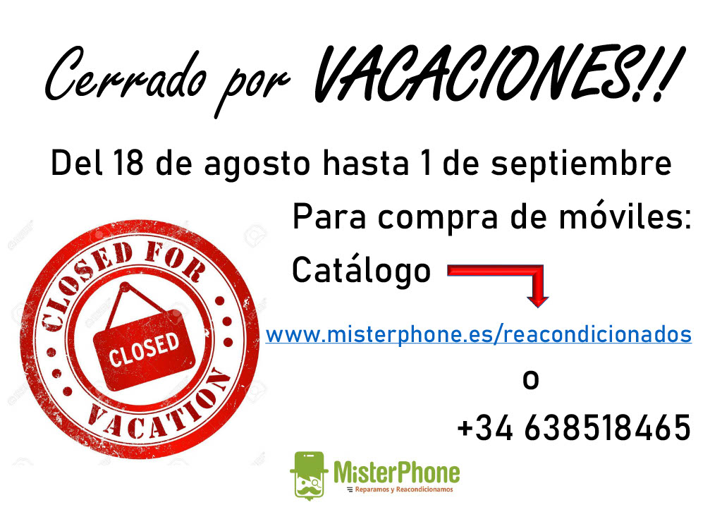 Cerrado por VACACIONES!!