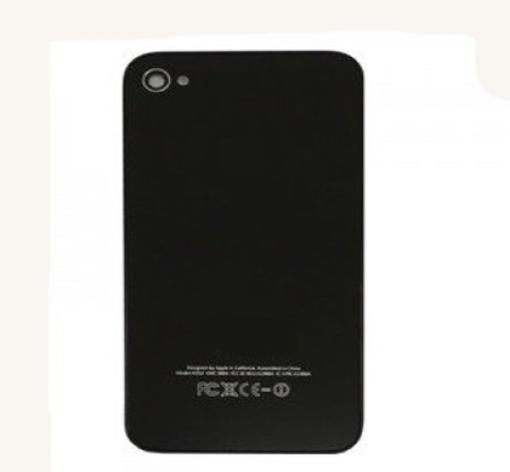 Tapa Para Apple Iphone 4 Negra - Imagen 1 de 1