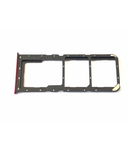 Bandeja SIM Para Oppo A91 Roja