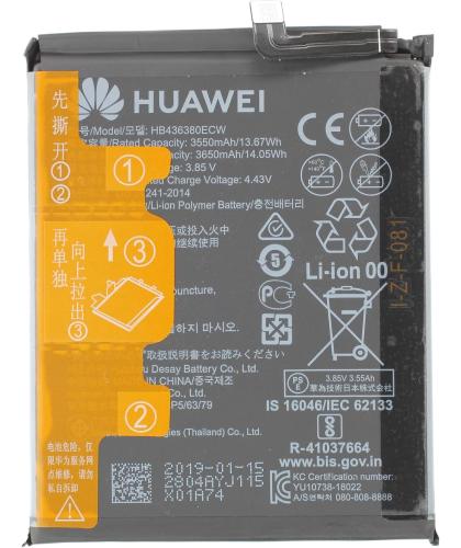 Bateria Original HB436380ECW Para Huawei P30 ELE-L0909 3650 mAh