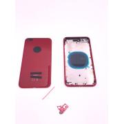 Chasis + Tapa 48H Para Apple Iphone 8 Plus Roja