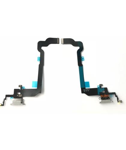 Flex + conector Dock Carga Para Apple iPhone X Plata