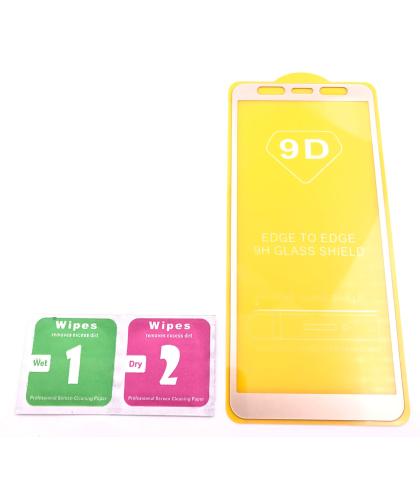 Cristal Templado Full Glue Samsung Galaxy A7 2018 A750 Dorado