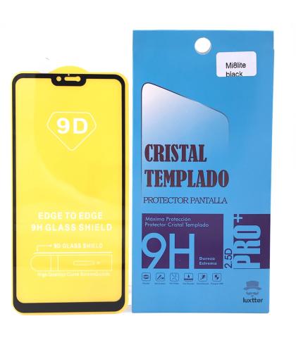 Cristal Templado 9D Para Xiaomi Mi 8 Lite Negro