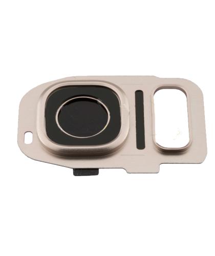 Embellecedor Camara Para Samsung Galaxy S7 Edge G935 S7 G930 Dorado Oro