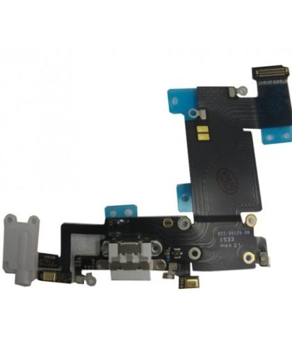 Flex + conector Dock Carga + Auricular Para Apple iPhone 6s Plus Plata