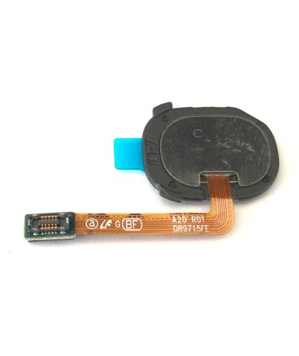 Lector Huella Para Samsung Galaxy A20 A205F Negro