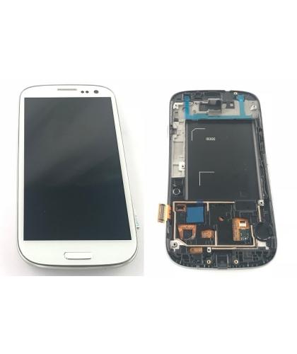 Pantalla Completa Display Lcd + Tactil + Marco Para Samsung Galaxy S3 I9300 Blanca