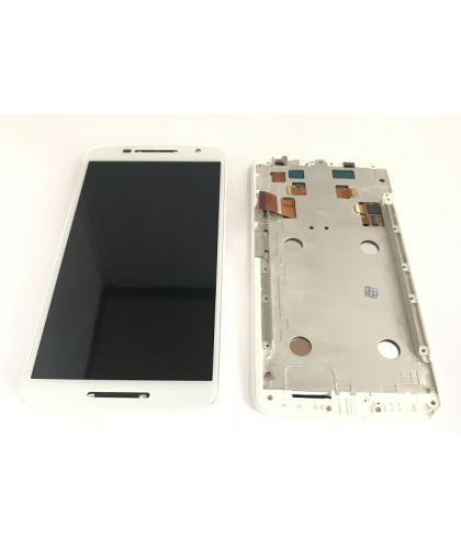 Pantalla Completa Display Lcd + Tactil + Marco Para Motorola Moto X Play Xt1562 Blanca