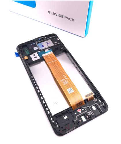 Pantalla Display Original Con Marco Samsung A02 Sm A022 Negro / Black