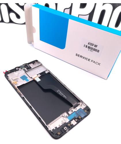 Pantalla Display Original Con Marco Samsung A10 2019 Non Eu Code Sm A105F Negro / Black