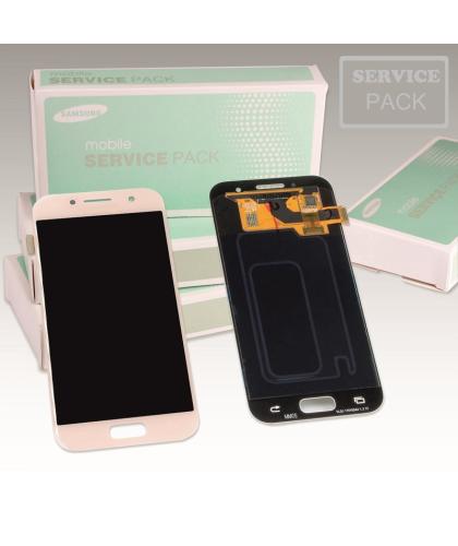 Pantalla Original Service Pack Samsung A3 2017 A320 Rosa Gh97-19732D