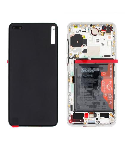 Pantalla Original Service Pack Huawei P40 + Battery WHITE / SILVER 02353MFWS