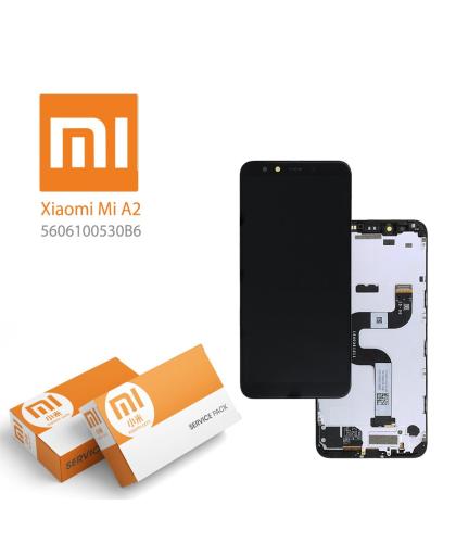 Pantalla Original Service Pack Xiaomi Mi A2 Mi 6X Negra 5606100530B6