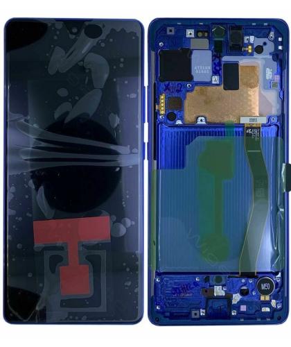 Pantalla Original Service Pack Samsung S10 Lite G770F GH82-21672C 22045C 21992C Azul / Blue