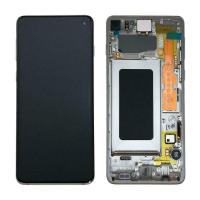 Pantalla Samsung Galaxy S10 G973 Prism Silver/White Original Service Pack GH82-18850G/18835G