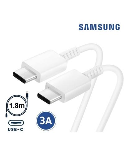 Cable Tipo C A Tipo C 3A  1.8 Metro Blanco Original Samsung Ep-Dx310Jwe Acc008