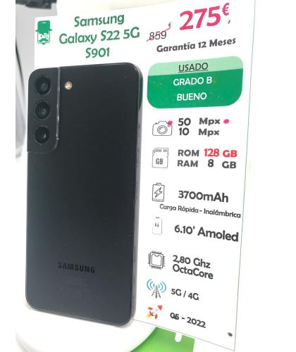 Samsung Galaxy S22 5G S901 128GB - Negro phantom - 247881